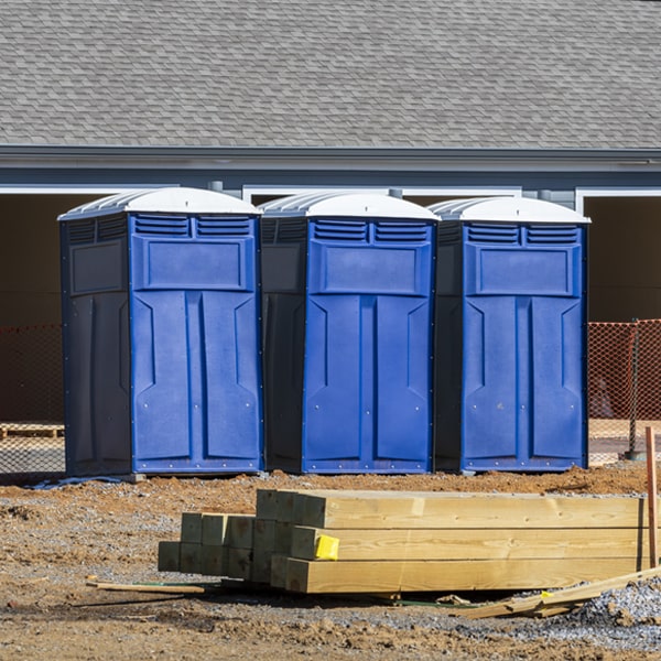 how often are the portable toilets cleaned and serviced during a rental period in West Hills NY